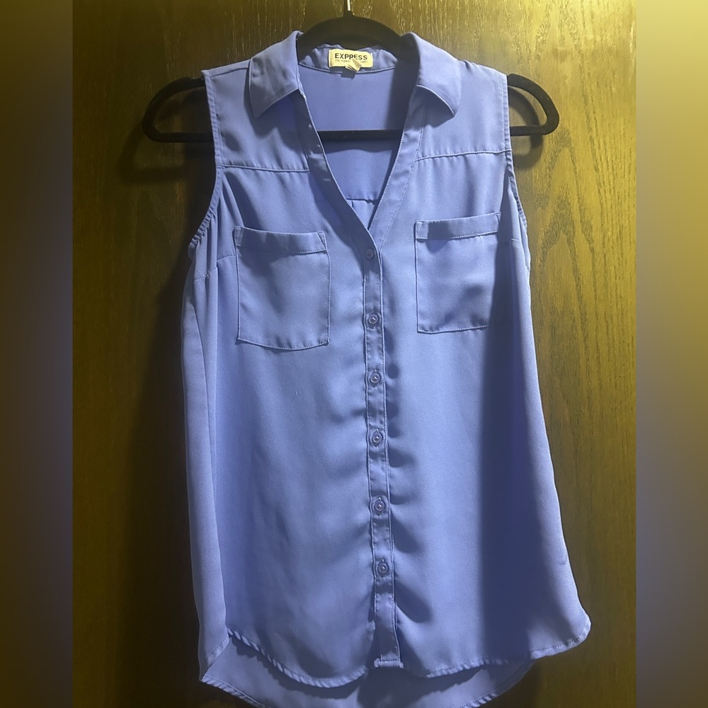 Express Light Purple Sleeveless Blouse